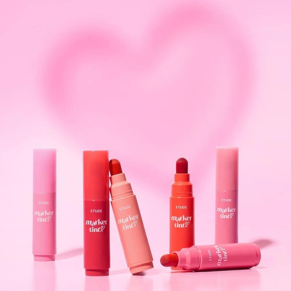 (Neue Farbveröffentlichung) Liebes Darling Marker Tint / Ein Lippenstift-Tint, der mit einem einzigen Auftrag lebhaft färbt