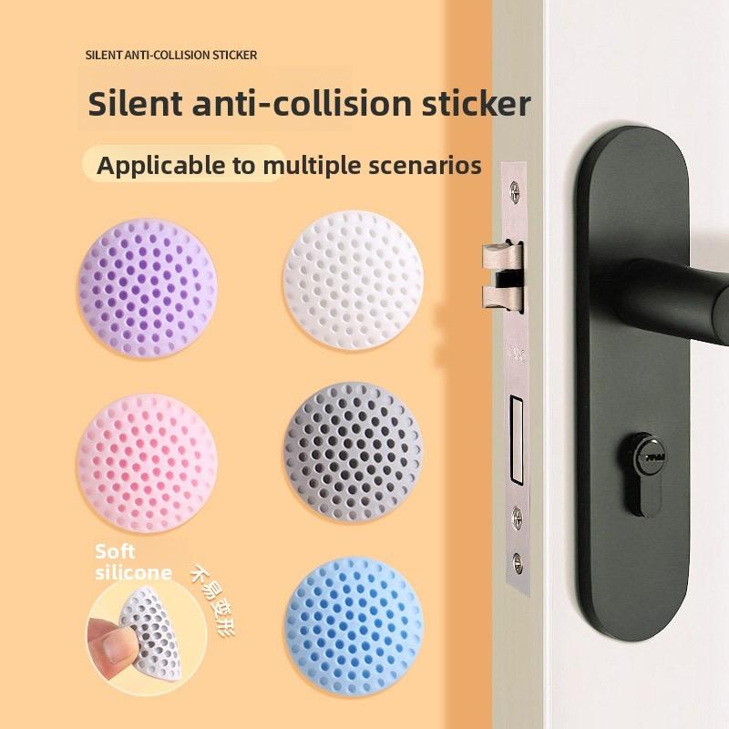 Anti-collision Pad, Wall Buffer Pad, Door Handle Anti-collision Pad, Silent Anti-collision Pad Behind The Door, Thickened Nail-free Anti-collision Pad
