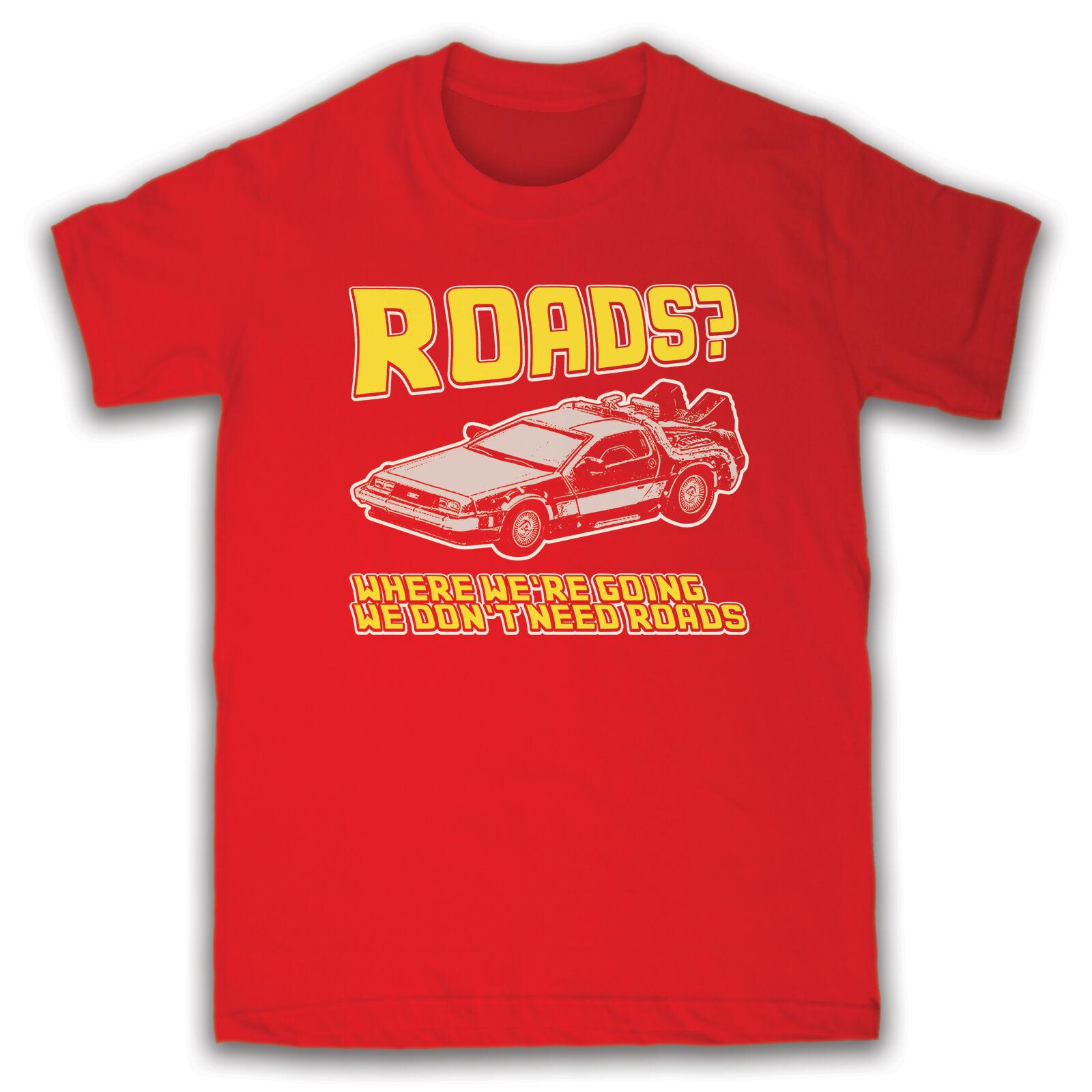 

2025 T-shirts Are Selling Well in Summer BACK TO THE FUTURE Movie DELOREAN ROADS Car Pure Cotton T-shirts for Men and Women 4XL
