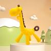 yangyizhi Baby Giraffe Teether, Silicone Chewing Toy for Soothing Gums, Anti-Choking Guard, Food Grade BPA-free Teething Relief Infants