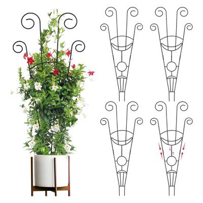 Outdoor Plant Trellis Metal Climbing Plant Stakes Houseplants Support Trellis Planter Insert Frame Trellis for Potted Ivy Roses Orchids