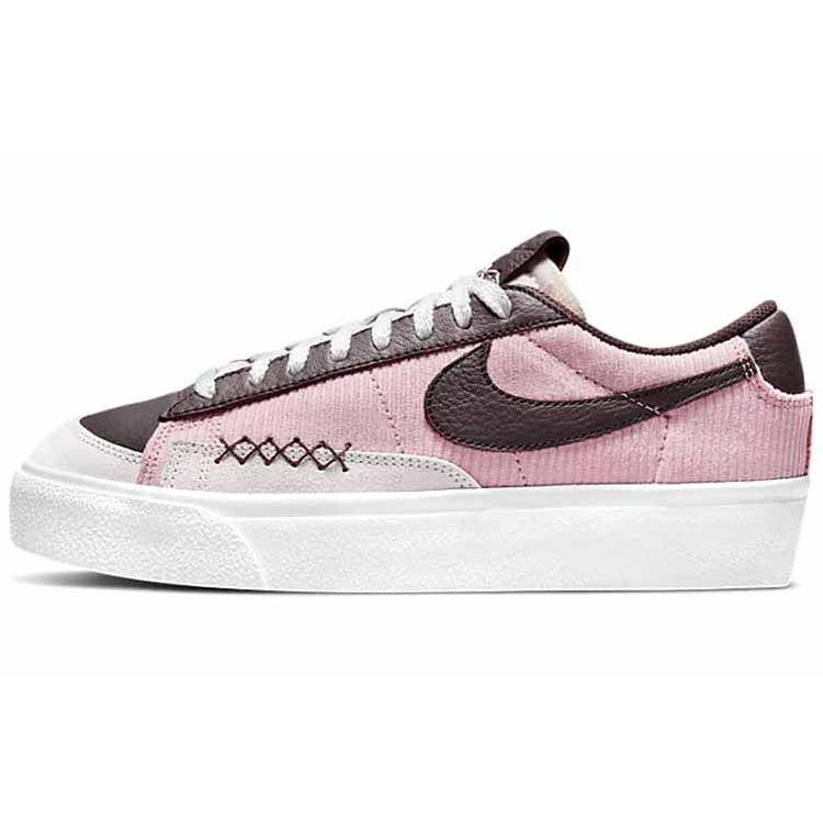 Nike Blazer Platform Slip Resistant Shock Absorbing Durable Low Top Skate Shoes Women sneaker Pink DM9471-600