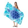 Quick Dry Beach Towel Adults Double Sided Plush Digital Print Sun Protection Cover Up Swim Bath Large Size Customizable