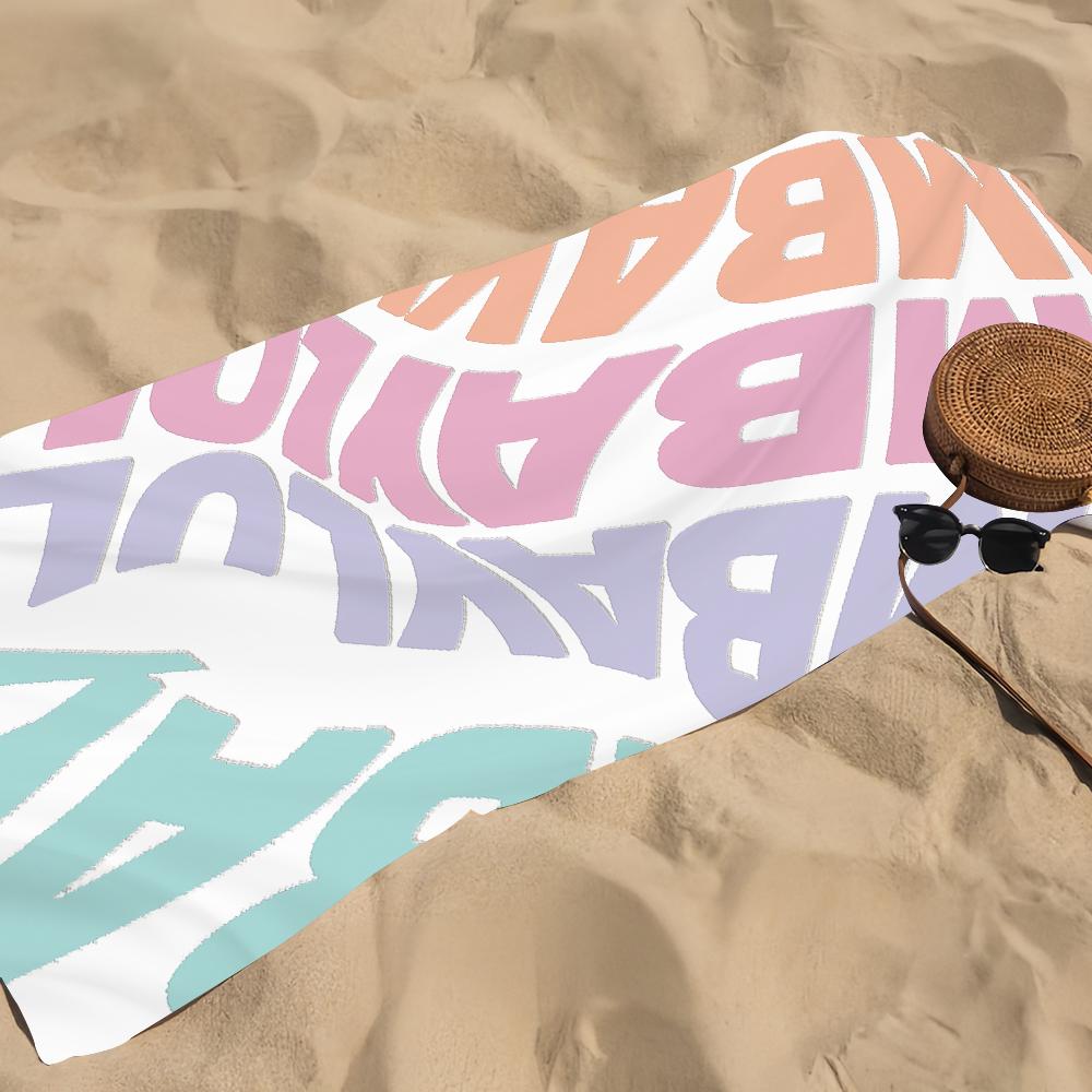 B-BimbaES Fashion Towel Beach Towel Oversized Quick Dry Towel Absorbent Soft Swim BeachTowels for Men Women