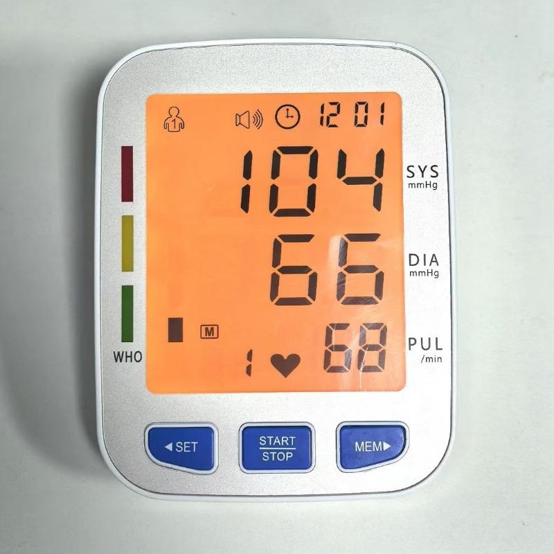 Large screen sphygmomanometer, rechargeable backlight blood pressure meter, blood pressure meter