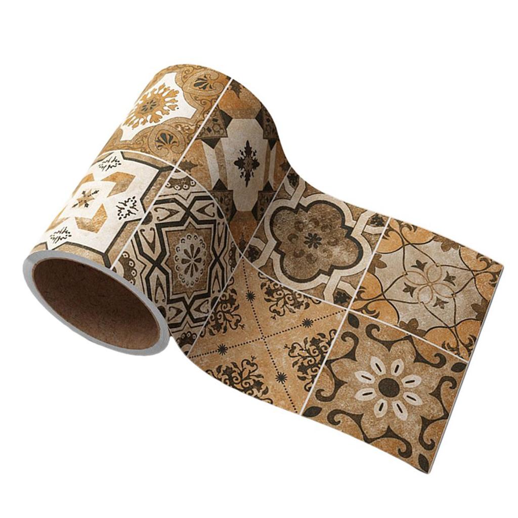 1Roll Bathroom Waist Line Wall Stickers Waterproof Peel & Stick Art Mural Backsplash Home Decoration Stickers Waist Line Sticker