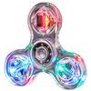 Gyroscope lumineux LED à cristaux Fidget Spinner Gyroscope à manivelle Gyroscope lumineux EDC Jouet anti-stress pour enfants