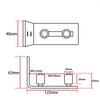 Heavy Duty Sliding Barn Door Floor Guide,Adjustable Roller,Wall Mount System,Flush Bottom Design Double Roller Bearing