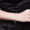 925 Sterling Silber Klassische Lange Quadratische Gliederketten Armbänder Für Damen Herren Mode Party Hochzeit Accessoires Schmuck Weihnachtsgeschenk