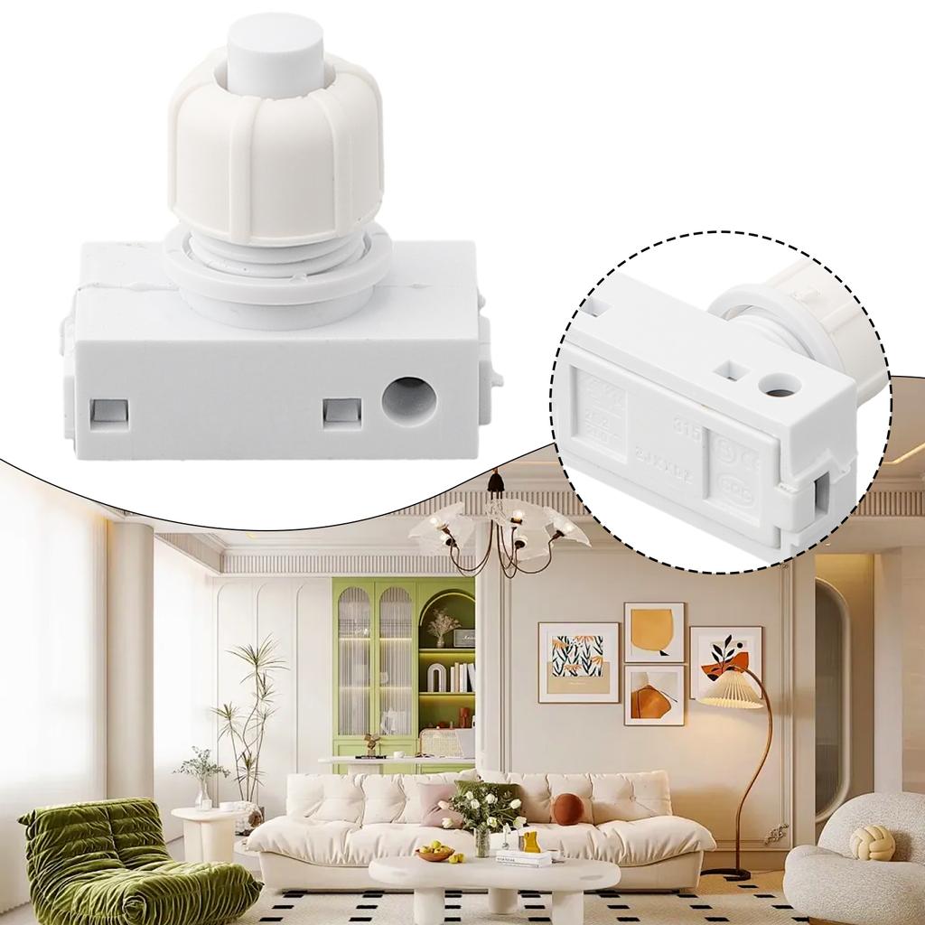 Electrical Lamp Pressure Switch 250V 2A Built in Type with Dual Cable Insertion and Clamping Openings for Stable Use