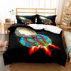 Juego de Funda Nórdica de Fútbol Americano Acuarela Tamaño King Queen Doble Full Twin Individual Juego de Ropa de Cama