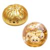 Steamed Bun Stress Ball, Soft TPR Dumpling Squeeze Toy with Mini Bun Inside, Slow Rising Fidget for Adults