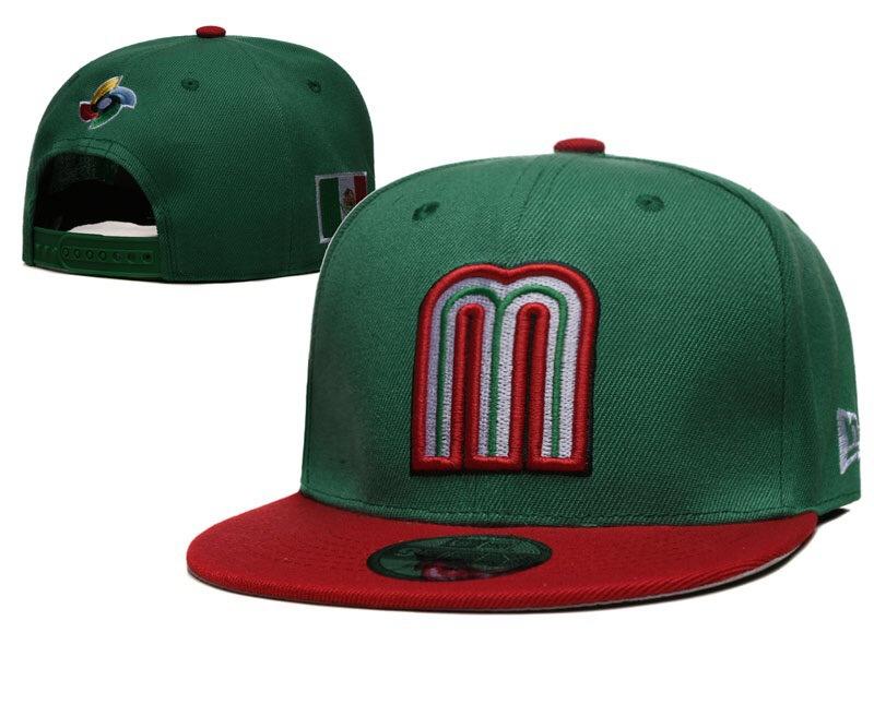 Mexico Baseball Cap Three-Dimensional Embroidery Sports Adjustment Visor Letter M Cap Mexico Adjustable