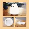 Touch Night Light Colorful Cat Silicone Animal Light Led Lights Cartoon Silicone Lamp Bedroom Decoration Lights Bedside Lighting