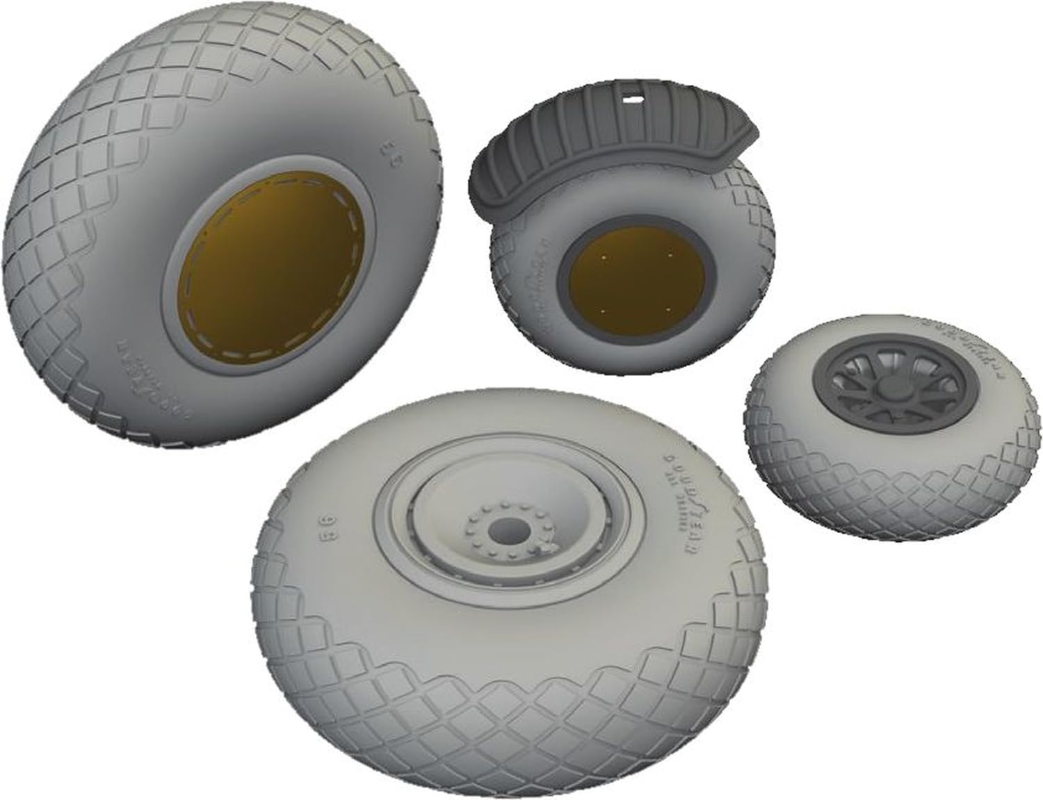 

Eduard Wheels Hobby Plastic Model Parts EDU6481113 1/48 B-24D (for Boss) (Airplane)
