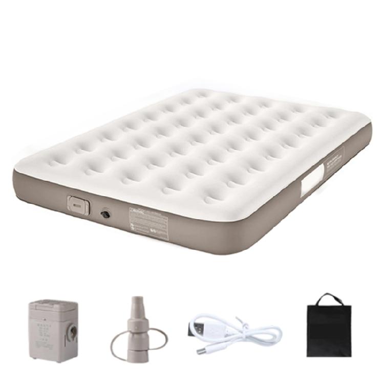 Outdoor Air Mattress with Improved Sealing System Furnishes Steadiness Through the Night Composite Fabric Texture
