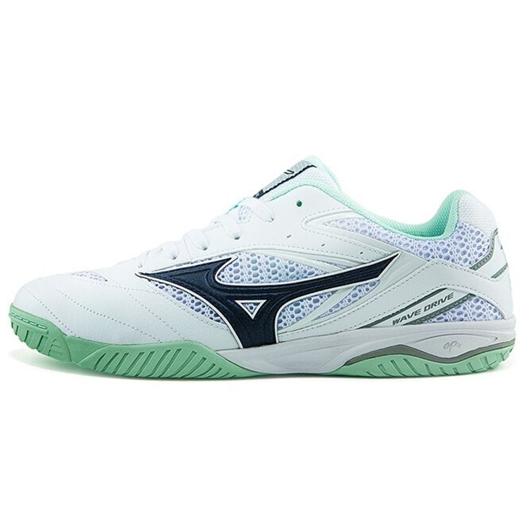 Mizuno Wave Drive 8 Low Top Table Tennis Shoes Men Shoes White Green 81GA170514