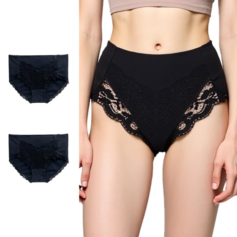 Pelvic Abdominal Front Pelvic Stomach Lower Soft Type [repose time] Shorts, & Tightening, Lace, 2-Pack, Support, Slimming, Abdomen, Cotton, Women s