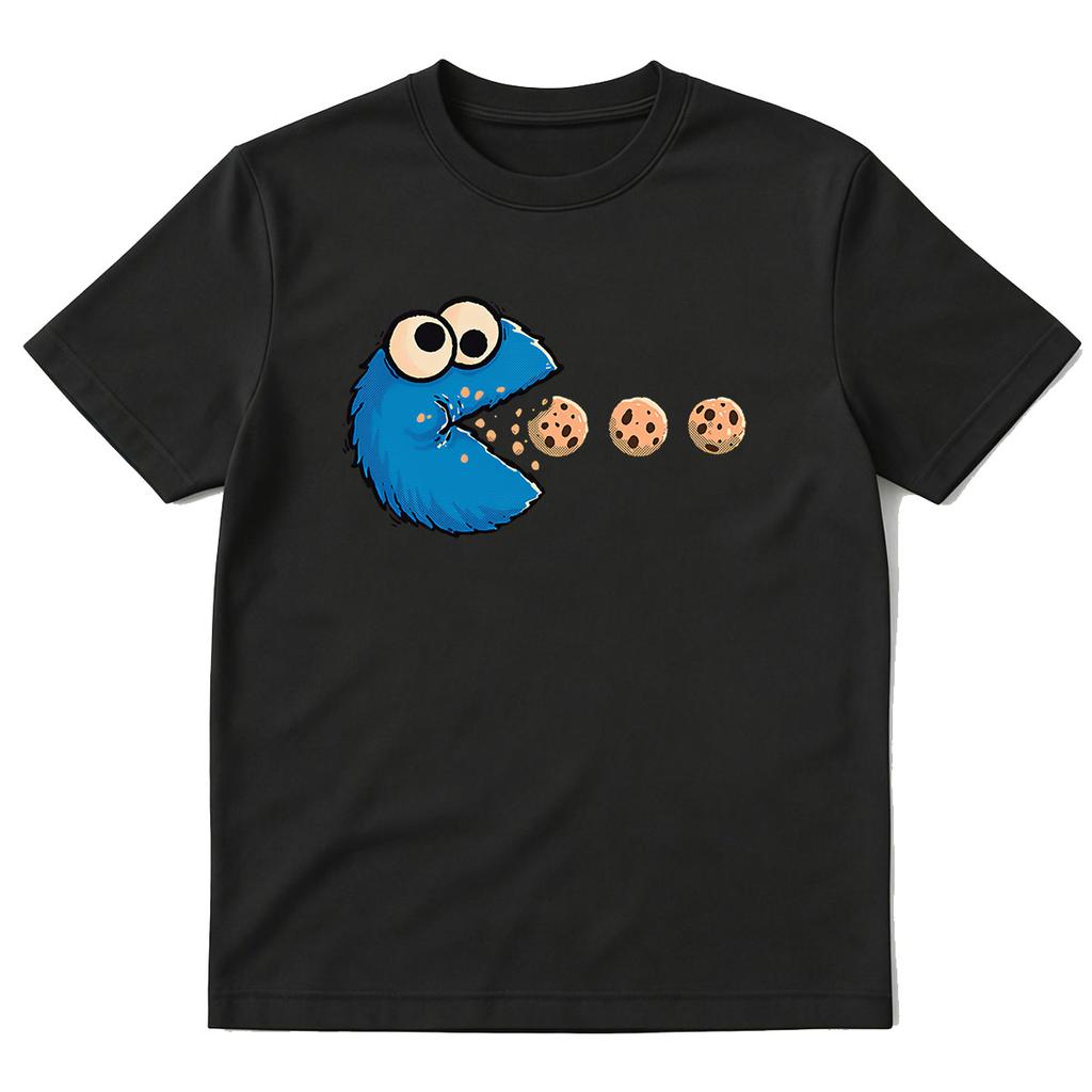 Funny NomNom-Cookie Adventure Graphic T-shirt Men Women Cotton Casual Oversized Short Sleeve