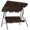 Hollywood Swing Chair Coffee Brown 170 * 110 * 153 cm
