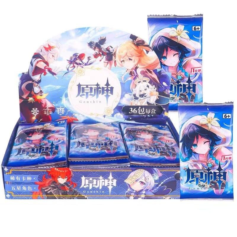 Sbírka Genshin Impact Series Karty Herní dopisy Karty Sběratelské předměty Sr Ssr Vzácné karty Hračky pro rodinu Děti Vánoční dárek