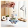 Adorable Little Bear Plush Pendant for Girls' Bags – Moe Style Doll with Flower Skirt Keychain Gift