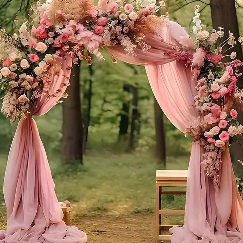 6m Ceiling Drapes Stage Backdrop Ceremony Reception Hanging Decor Arch Roof Decor Hotel Decoration