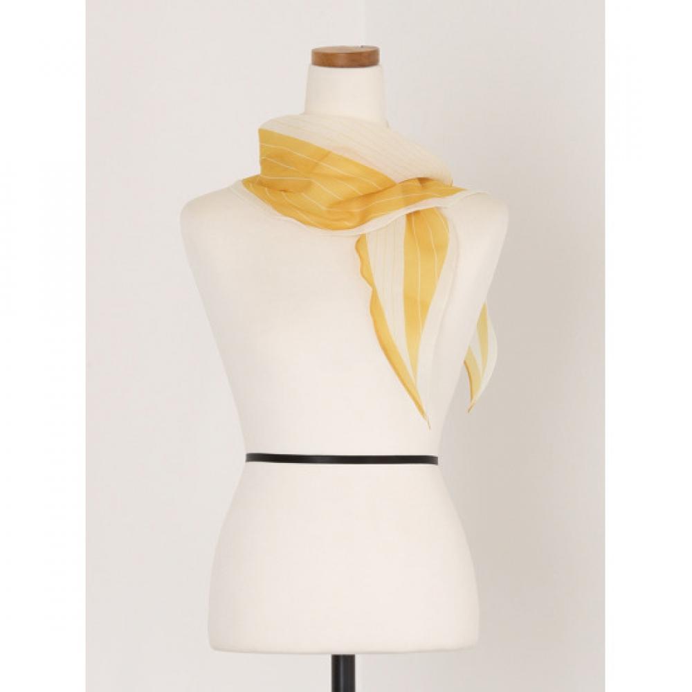 Shop Women Diamond Pattern Petit Scarf Yellow Drn Wsc 0723