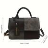 Elegant Women'S Crossbody Shoulder Bag Fashiable Splicing Texture Handbag, Chic Square Small Tote Bag, Woman Daily Phe Pouch