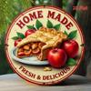 Handmade Metal Wall Art Pear Pie Rustic Kitchen Decor Mural