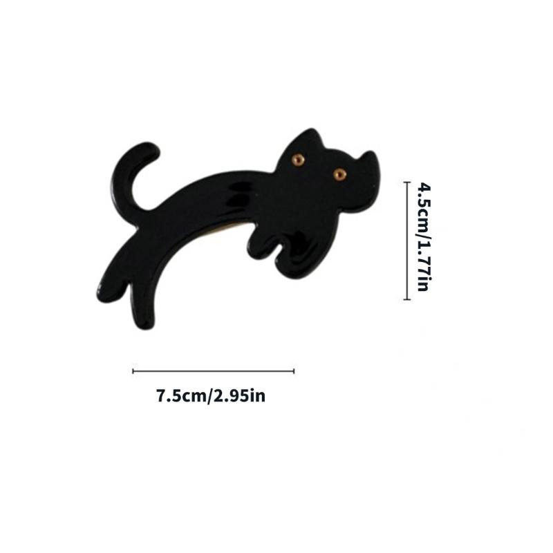Pack Of 2 Lovely Cats Shape Hair Clip Acetate Acid Hair Barrettes Hair Styling Accessories For Women Girl Daily Wear