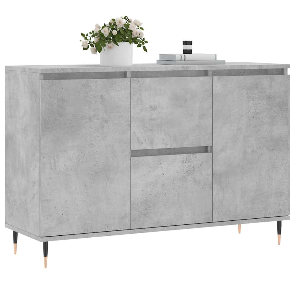 Sideboard Concrete Grey 101.5 x 35 x 70 cm Engineered Wood