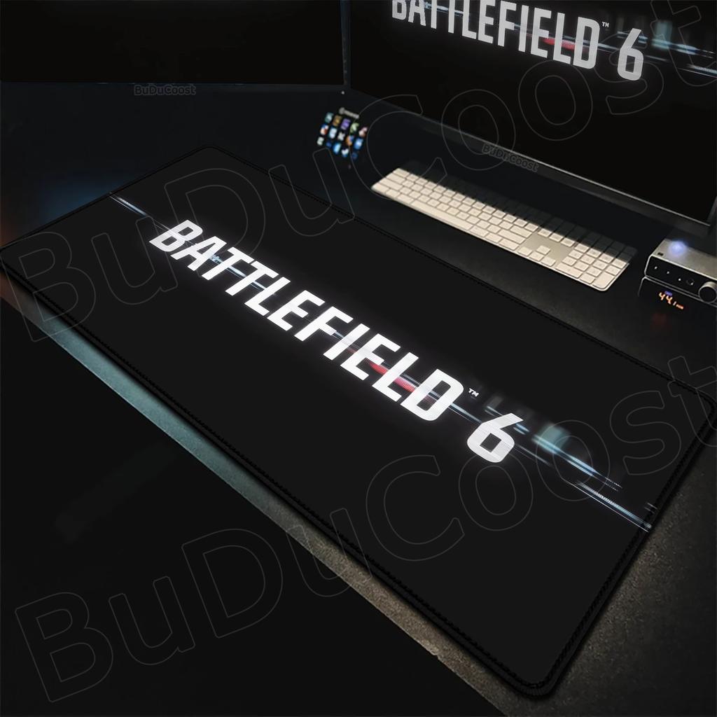New Cool Game Wallpaper Battlefield 6 Mouse Pad Desk Mat Large Non-slip Non-slip Keyboard Ergonomic Office Rubber PC Home Custom