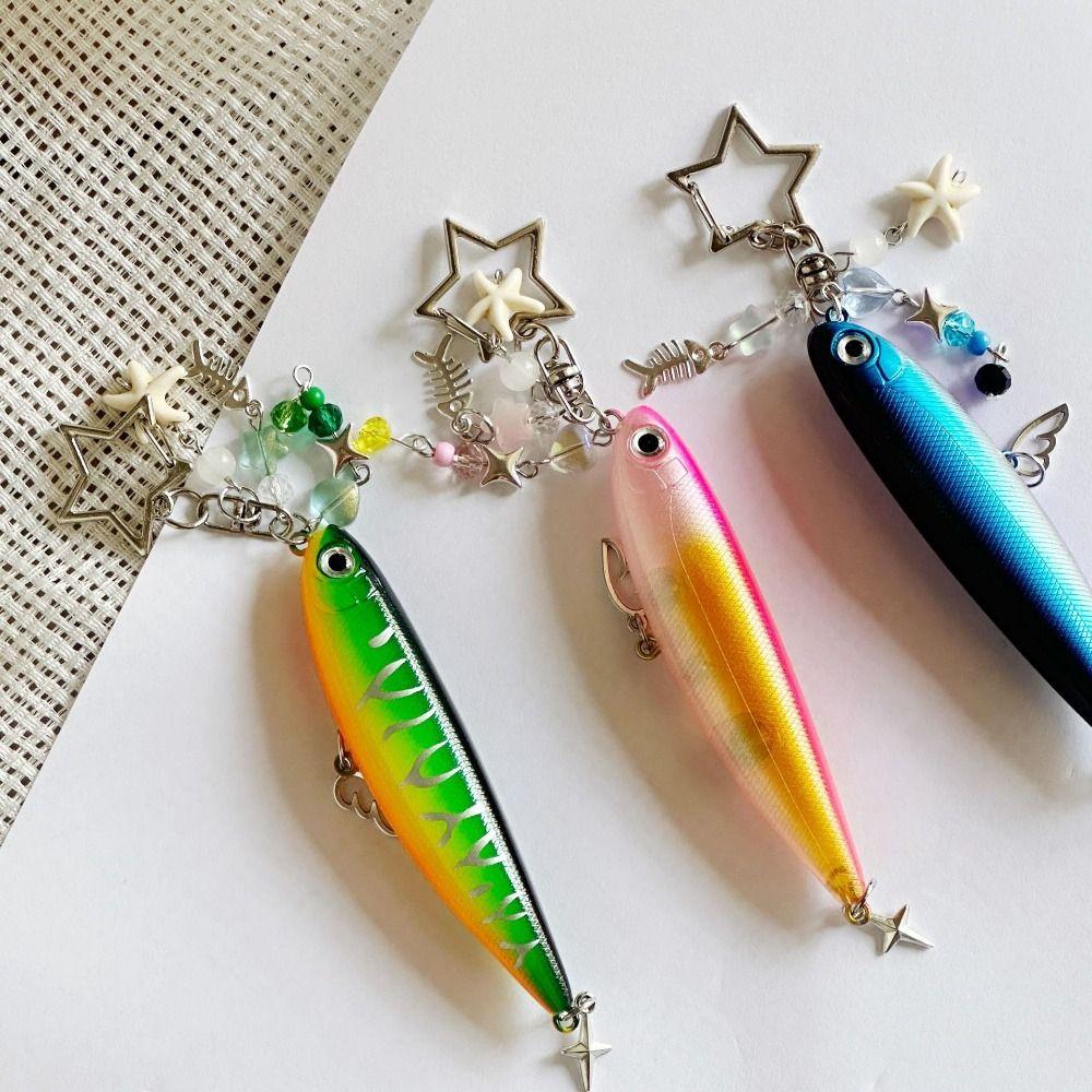 Simulation Fish Pendant Ocean Animal Bionic Fish Keychain Fashion Fish Keychain  Men Women