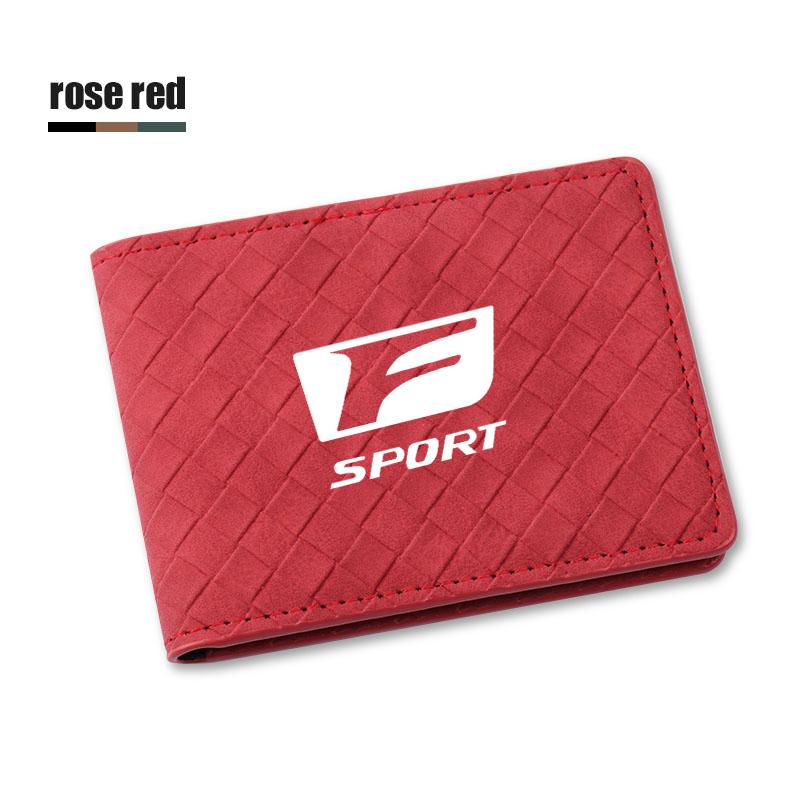 1Pcs Car Driver License Wallet ID Credit Card Holder For Lexus F SPORT CT ES GS NX IS250 CT200h IS300h ES300h ERX400h NX300h