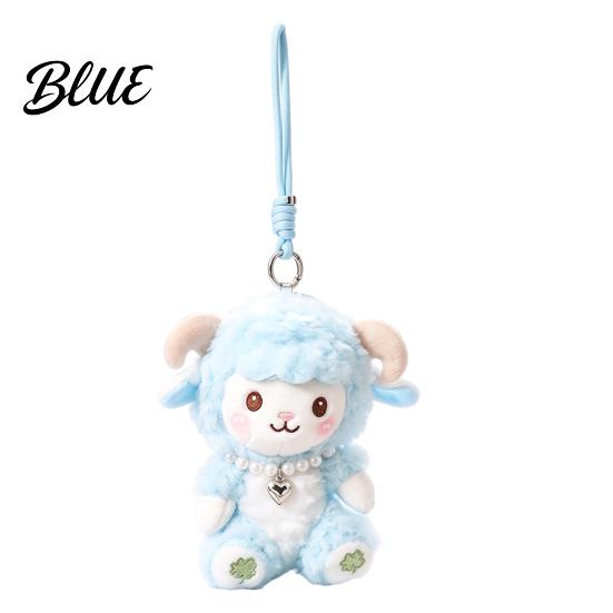 Soft Stuffed Sheep Toy Cute Plush Keychain Lamb Doll Pendant for Cartoon Backpack Handbag Kawaii Animal Charm Accessory Kids Adults Small