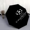 1pc UEFA Champions League Automatic Open Close Umbrella Windproof Canopy, Automatic Open Close Button10233