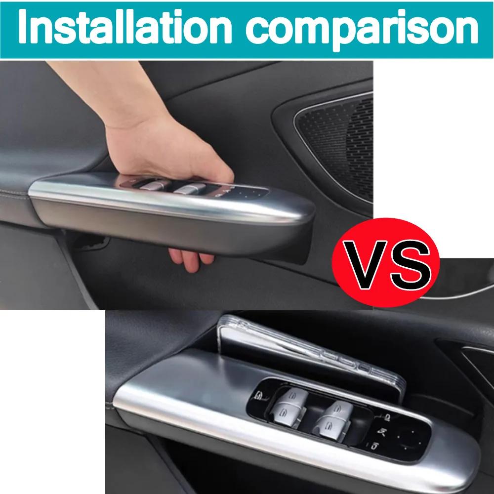 For Mercedes Benz C Class W206 2026 2026 2026 ABS Car Door Handle Storage Box Container Tray Trim Auto Interior Accessories