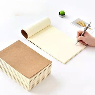 Jednoduchý zápisník z kraftového papiera, študentský skicár, skicovací skicár, kniha na kreslenie, poznámkový blok, prázdna kniha na ručné kreslenie