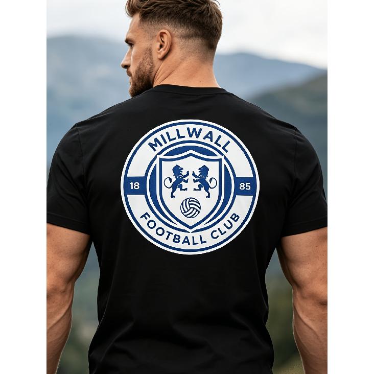 T-Shirt von New Millwall Classic Geeignet für Freizeitkleidung im Freien, Atmungsaktives T-Shirt
