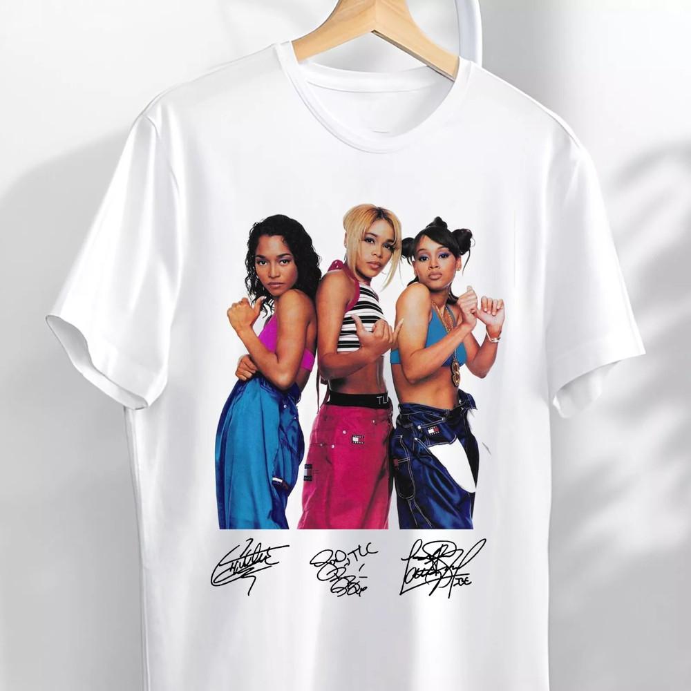 TLC Band Classic White Short Sleeve T Shirt Full Size S-5XL Unisex T-Shirt XL