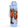 1PC Two Stacked Basketball Character 750ml Color Plastic Sports Water Bottle Leakproof Flip Straw Lid Suitable for Sports Office Home Use