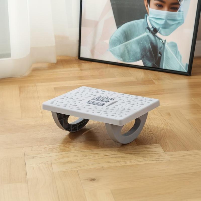 Ergonomische Wipp-Fußstütze mit massierender Oberfläche, rutschfester Basis für Büro, Zuhause, unter dem Schreibtisch zur Linderung von Beinermüdung