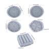 Irregular Flower Pattern Coaster Tray Silicone Mold Epoxy Resin Mold for Stylish Home Decoration Handmade Cup Mat Mould