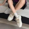 Invisible heightening canvas board shoes niche design thick sole dissolving shoes