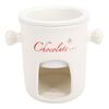 Chocolate Melting Cup Multifunctional Stylish Ceramic Fondue Mug with Fork for Ice Cream Cheese
