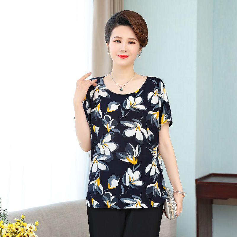 Dámské tričko s krátkým rukávem se stovkovým potiskem, módní, ležérní, volné, prodyšné topy