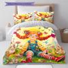Pippi Longstocking Pattern Bedding,Quilt Set Quilt Cover Pillowcase Home Birthday Gift (1 * Duvet Cover + 2 * Pillowcase, Without Core)