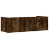 Vidaxl Półka Ścienna, Przydymiony Dąb, 100X35X30,5 Cm