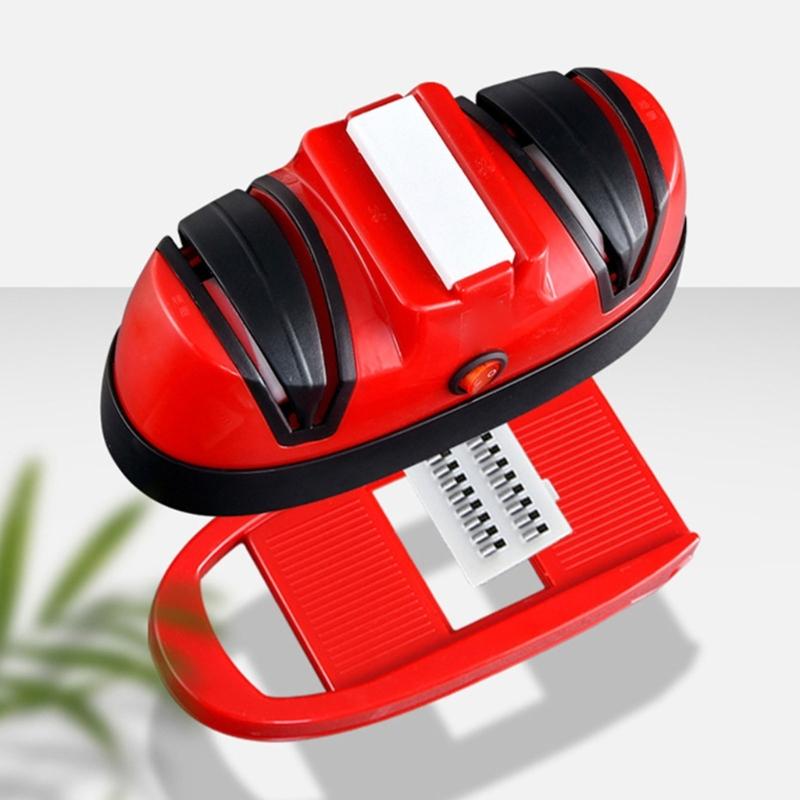 Household Electric Blade Sharpener for Cooking Area Care with Scissor Support and Cutting Aid for Food Work and Use